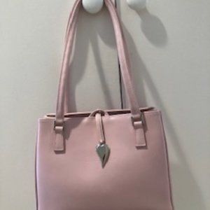 Lancaster Paris Pink Leather Shoulder Bag